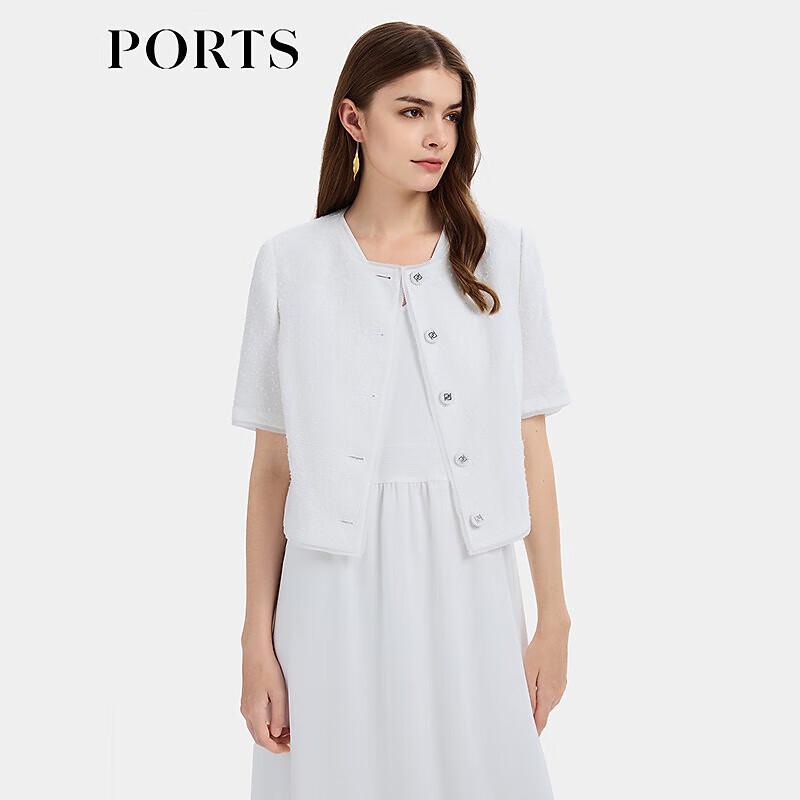 

PORTS Women s Short-Sleeve Belted Jacket XS