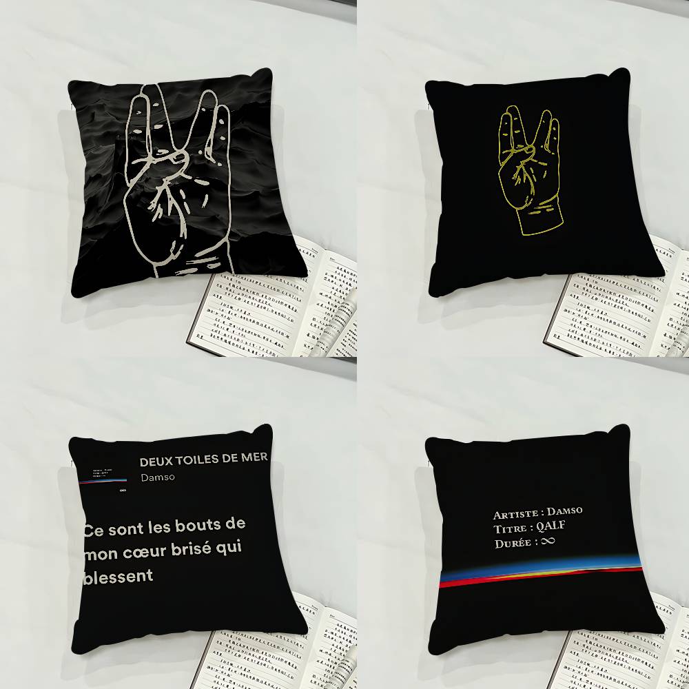 Damso The Life Vie Case Plush Fabric Soft Pillowcase Double Sided Print Cushion Cover Household Gifts