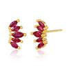Luxury Exquisite Crown Shape Inlaid Zircon High End Small Designer Earrings For Women