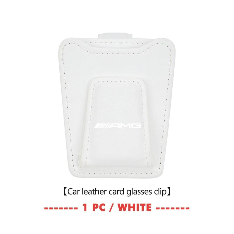 Magnetic Car Sun Visor Glasses Holder Ticket Card Hanging Clip For Mercedes Benz AMG C180 C300 W124 W176 W177 C200 C260 GLC CLE BF1