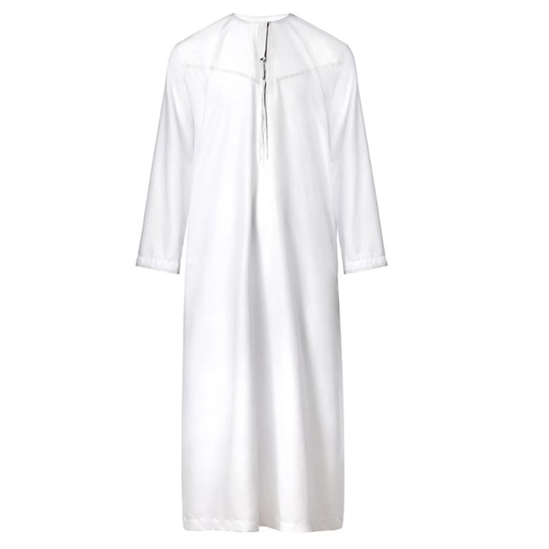 Mens Muslims Ramadans Dress Abaya Party Evening Gown Robe Prayer Garment Shirt