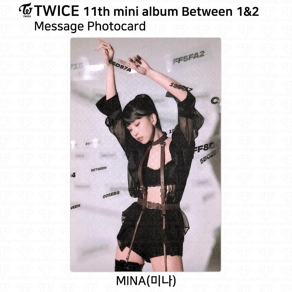 Twice 11. Minialbum zwischen 1 und 2 Mina Fotokarte Postkarte Polaroid POB Aufkleber