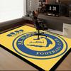Nassr Football Club Crest Printed Office Carpet Chair Cushion  Entryway Rug, Rugs for Living Room, Bedroom Christmas gifts