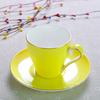 220ML, set tazza e piattino da caffè in porcellana d'ossa colorata, set tazze nespresso, tazze caffè termos tazza da caffè, set tazze cappuccino