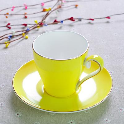 220ML, set tazza e piattino da caffè in porcellana d'ossa colorata, set tazze nespresso, tazze caffè termos tazza da caffè, set tazze cappuccino