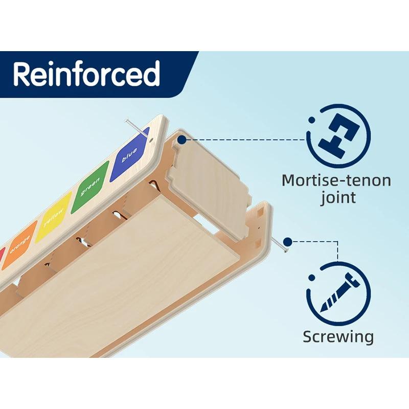 Montessori Wooden Toys for Kids Sensory Sorting Exercise Box Color & Shape Early Educational Block Puzzles Toddler Learning Toys