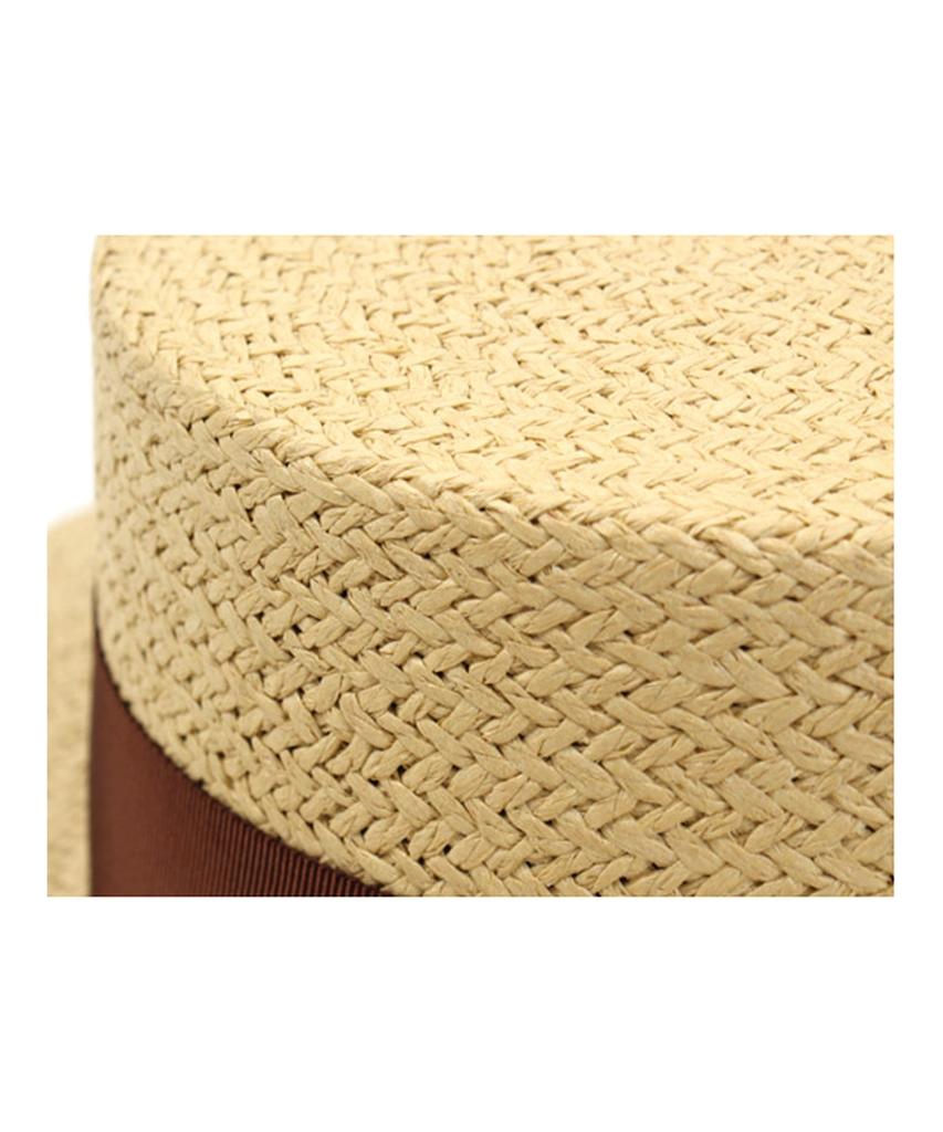 Yunibeosyeolkemiseuteuli Brown Line Beige Panama Hat Panama Hat