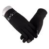 Warm Driving Outdoor Plush Fashion Accessories Full Finger Gloves Bow Mittens TouchScreen Gloves