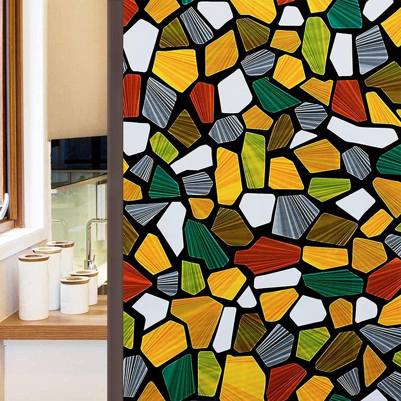 2/3/5M mată fereastră folie confidențialitate opacă non-adeziv decalcomanii sticlă vinil folie statică agățată pătat fereastră autocolant pentru acasă