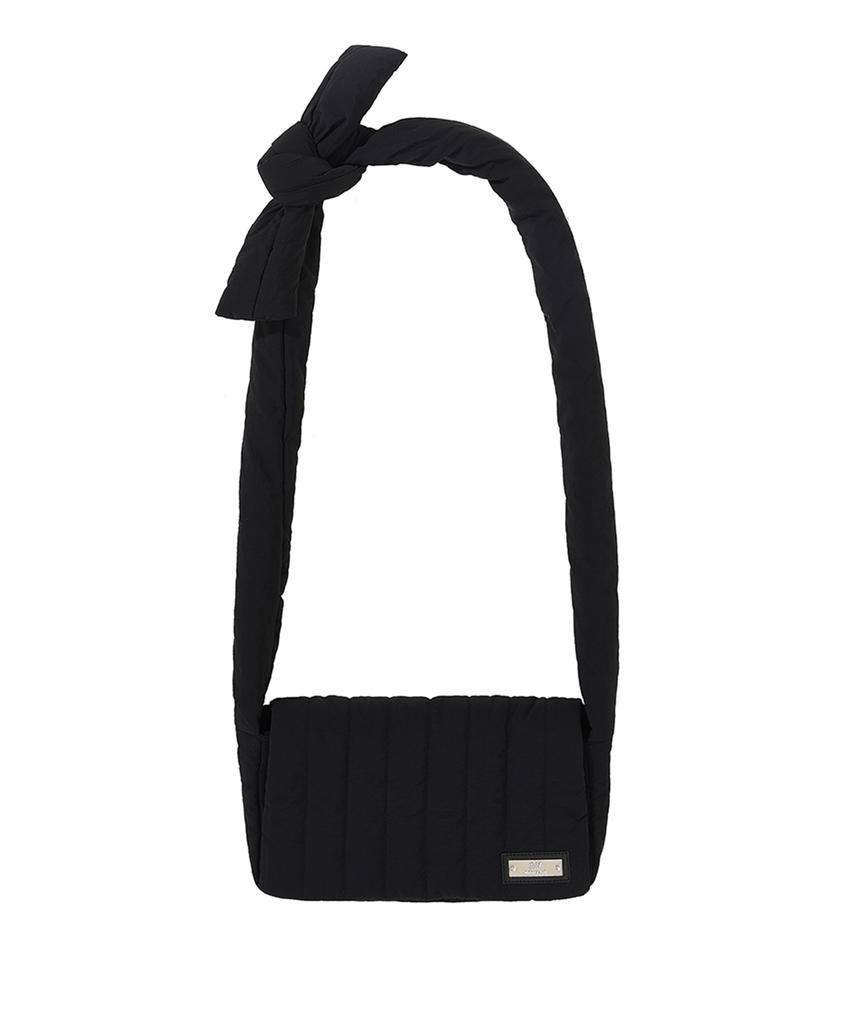 Openyard(Oy) Padding Tie Cross Bag-Black