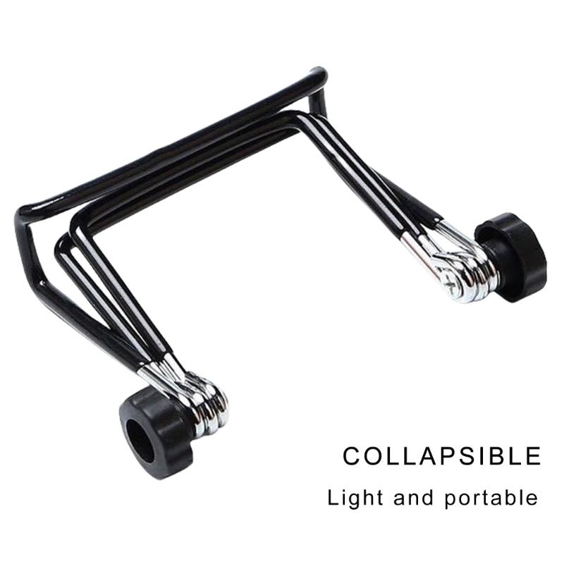 Metal Foldable Stand Adjustable Desktop Support with Flexible Viewing Angle for Phones and Tablets