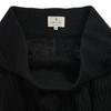 LANVIN en Bleu wool blend knit Knee length skirt 38 black Waist ribbon Women Used