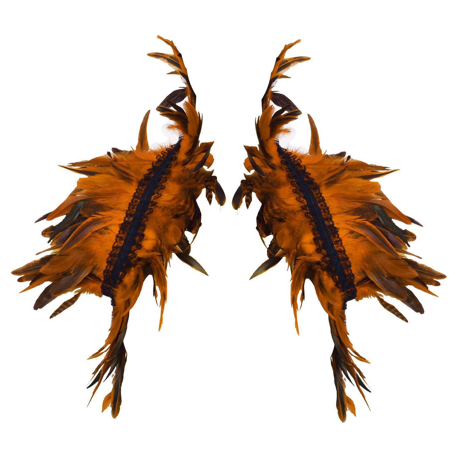 

Праздничный маскарадный костюм, макияж для бала, шаль из перьев, костюм-плащ, ролевая игра, украшение для бала оранжевый