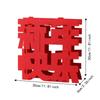 3D Goat Year Desktop Ornament Red Blessing 2027 New Year Lucky Decoration flocked cloth Traditional Fu Character Ornament