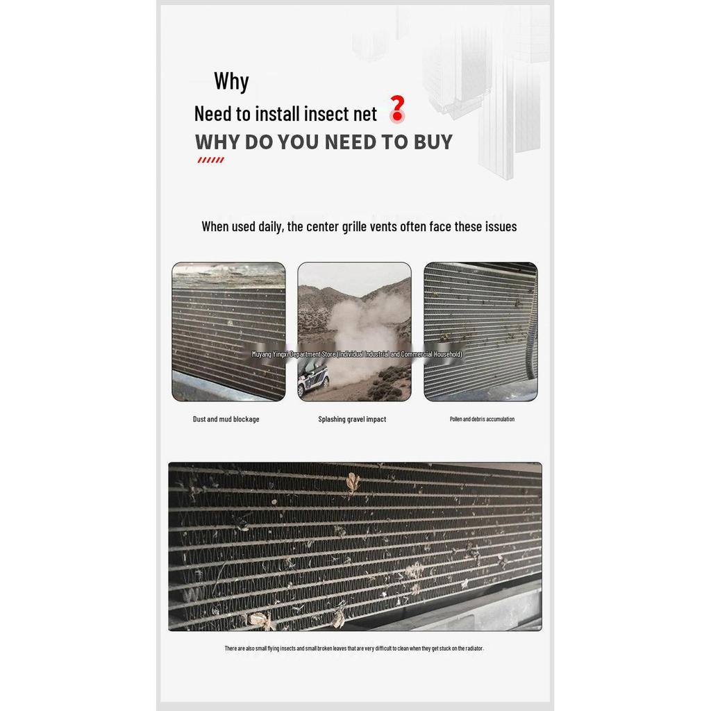 Volkswagen Magotan B8/B9 Insektennetz-Schnalle für die vordere Kühlergrill - Einfache Montage Dekoration & Schutz