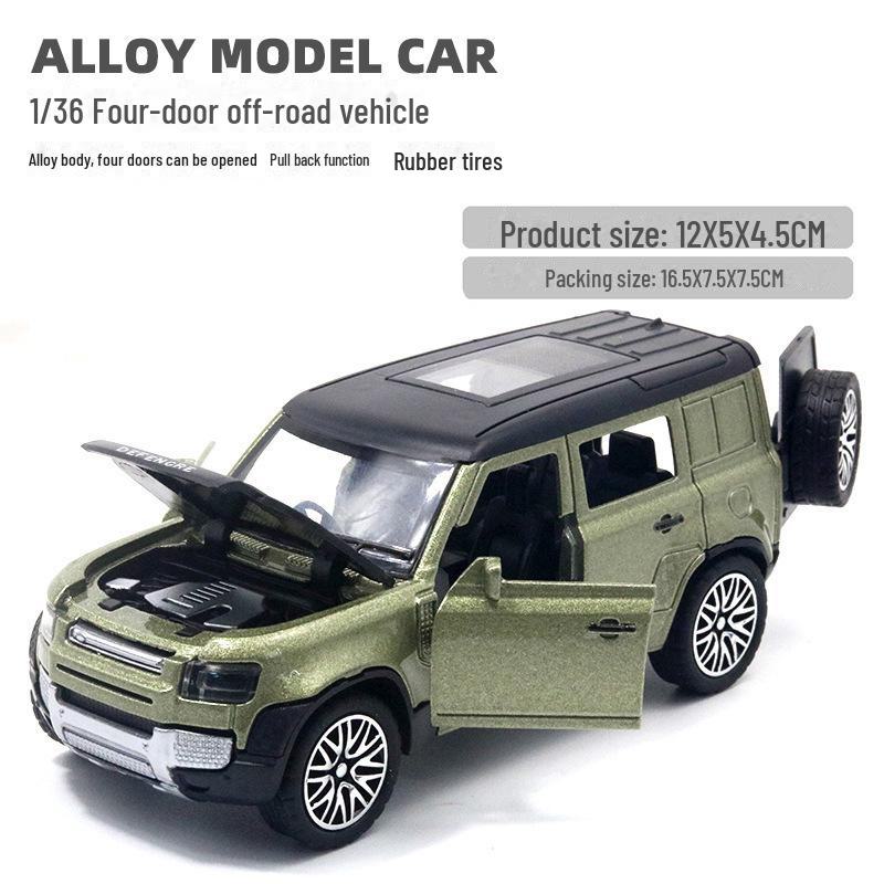 "Children's Off-Road Alloy Car Models with Open Doors - Sports Car Cake Decorations and Gifts for Boys"
