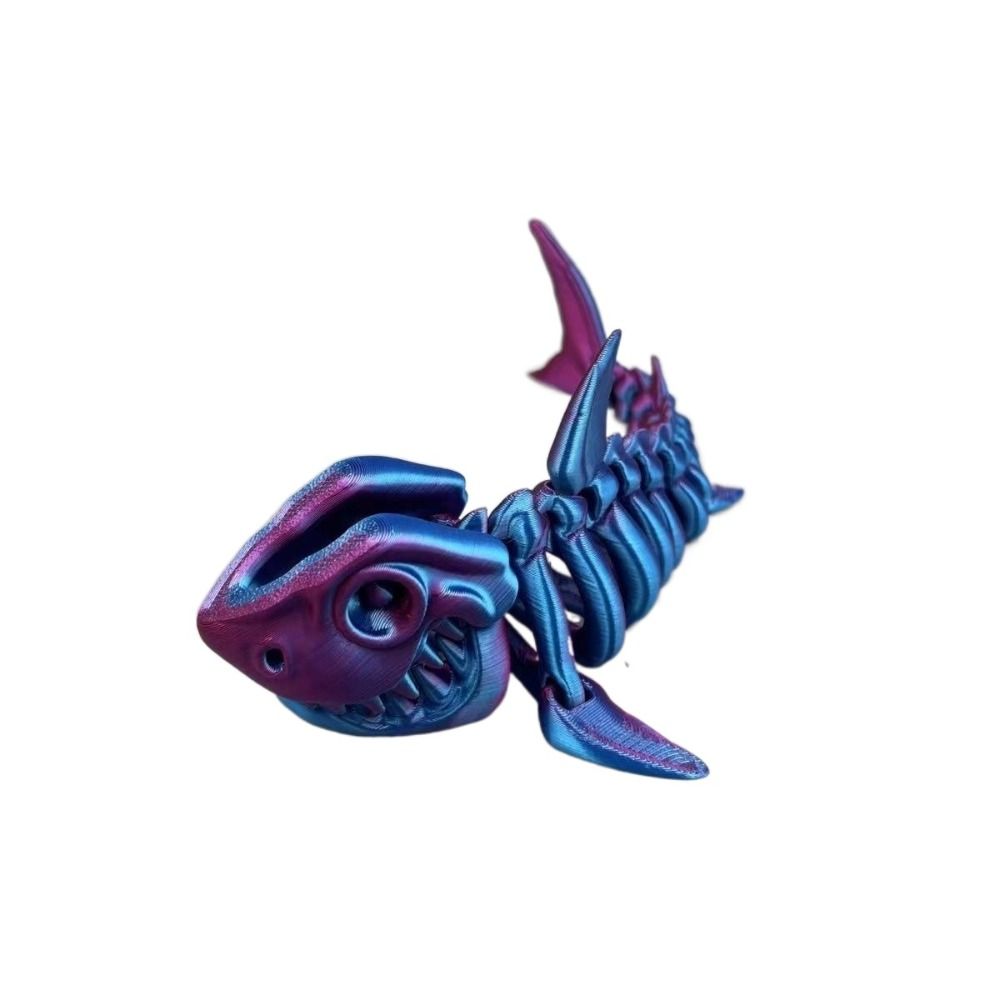 

Creative Toy 3D Printing Shark Skeleton Desktop Decorative Ornaments 3D Printed Ornaments Home фіолетовий