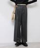 ROPE PICNIC Tweed Wide Charcoal Size S Three-Tone Pants/Set-Up Compatible, (06),