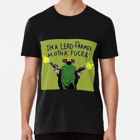 Lead Farmer Robert Downey Jr T-Shirt Tee Top Unisex Made in the USA 100% Cotton T-shirt Mens Tees Top L
