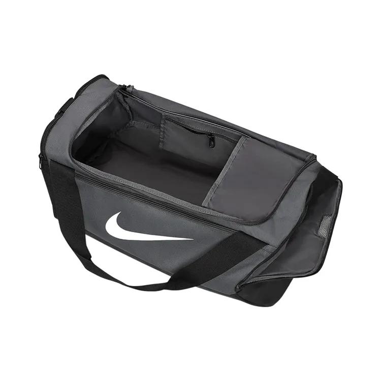 Nike Brasilia Polyester One Shoulder Crossbody Handheld Luggage Bag Gym Bag Small Unisex Black Gray (Unisex) Gym Bags DM3976 068