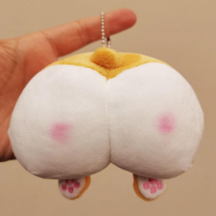 

Cute Peach Butt Corgi Butt Small Doll Pendant Plush Pendant Butt Doll Keychain Bag Pendant Color