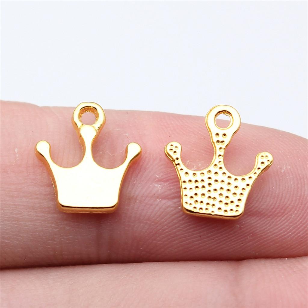 Charms Crown Pendants Minimalist Jewelry Components QC035