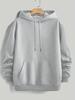 Vacation Style Hip Hop Sweatshirt For Men, California Seaside Scenery Letter Slogan Back Design, Soft Skin Friendly Daily Sports Hoodie