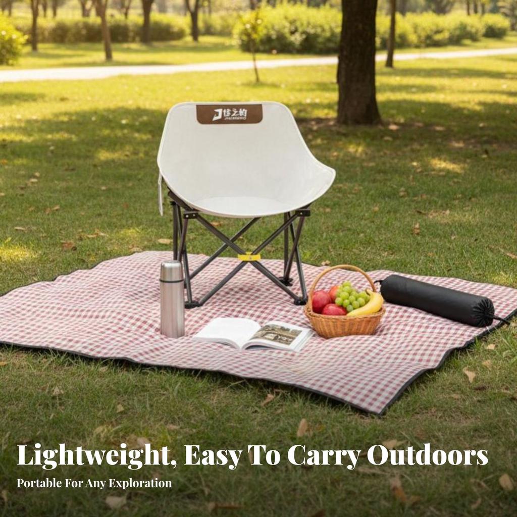 Close-To-Ground Fishing Chair Foldable Miniature Camp Stool Lightweight Adaptable For Adults Tripers Lakeside Trip Beach