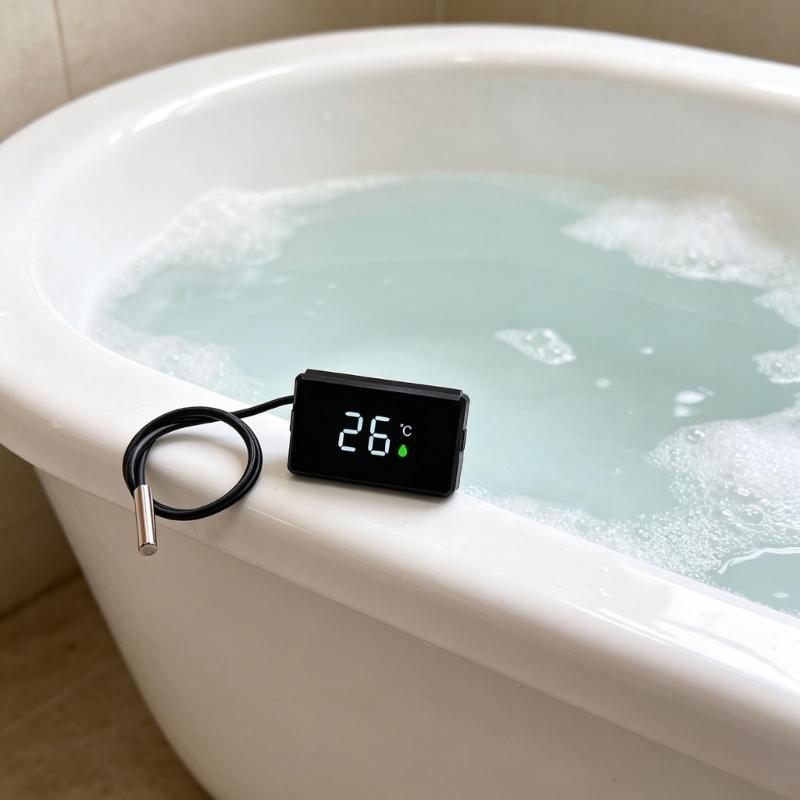 Wasserdichte Outdoor-Thermometer mit empfindlicher Anzeige und großem LED-Bildschirm, ideal zur Messung von Bade- und Pooltemperaturen