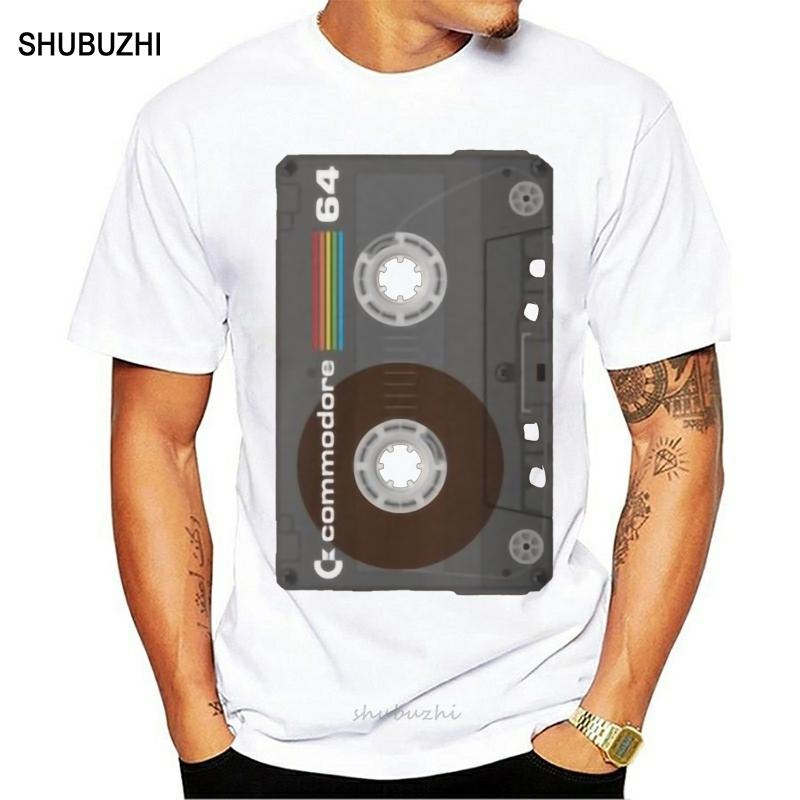 Fashion Cool Men T shirt Women Funny tshirt Commodore 64 Cassette Tape Customized Printed T-Shirt S разноцветный