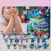 Large Pvc Christmas Countdown Advent Calendar Featuring Adorable Characters And Figures For Holiday Fun