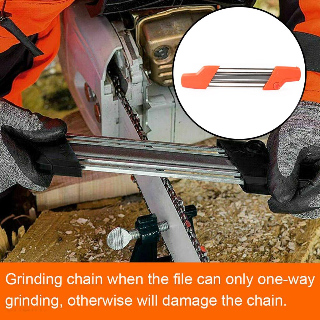 4-5.5mm 2 IN 1 Easy Chainsaw File Chain Sharpener Kits Fit Stihl