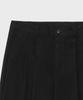 GLW Wide Two-Pleat Cotton Pants Black