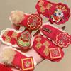 4Pcs  Year Plush Pony Hairpin Atmosphere Bb Clip Cute Cartoon Year Of The Horse Hair Clips Red Series Hair Accessories Gifts