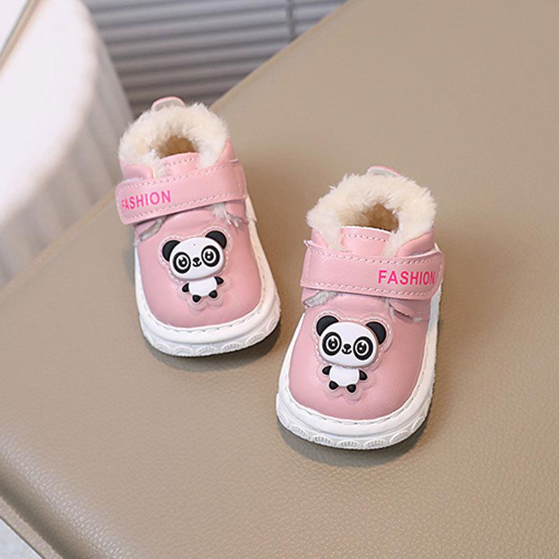 Babyschuhe Kleinkindschuhe 0-1-2 Jahre Alt Jungen und Mädchen Babyschuhe Winter Stiefel Dick gefütterte Baumwollschuhe