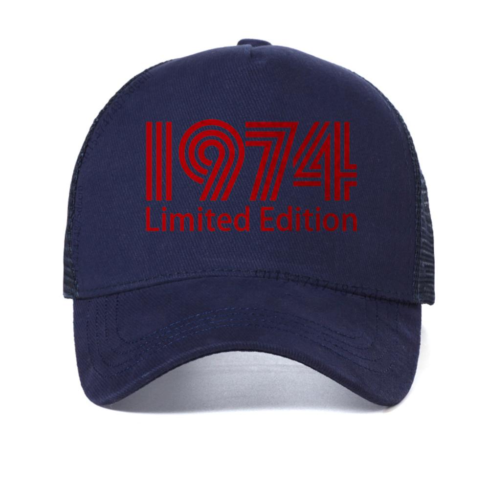 1974 Limited Edition Funny 48Th Birthday Graphic Baseball Cap Men'S Women'S Summer Fashion Adjustable Trucker Hat Casquette