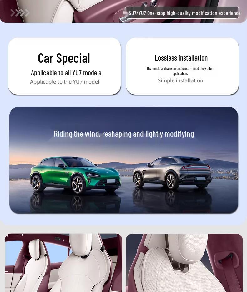 Xiaomi YU7 Universal Car Seat Cushion – Breathable, All-Season Cover