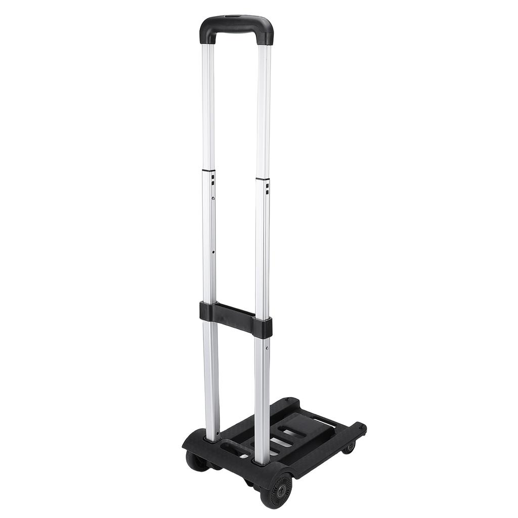 Faltbarer Handwagen 200 lbs 4-Rad-Wagen Zusammenklappbarer Gepäck-Rollwagen Erhöhte Stabilität Leicht zu bewegen für Reisen Einkaufen