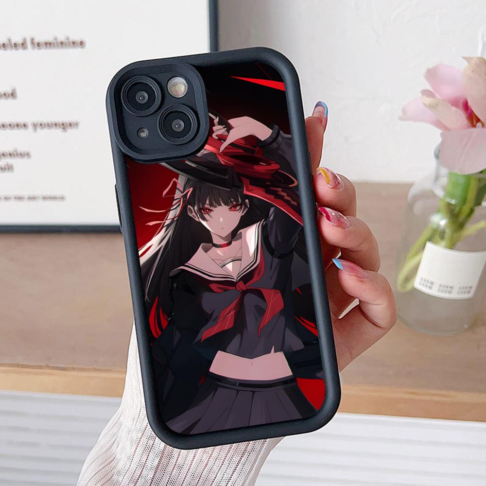 Wuthering Waves Chisa Handyhülle für iPhone 17 16 15 14 13 12 11 Air Pro Max Plus Schwarze Weiche TPU Stoßfeste Hülle