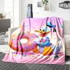 Donald Duck'S Sweet Adventure Flannel Blanket Super Soft Warm Cozy Blanket For Sofa Bed Office Travel Allseason Home Decor Gift