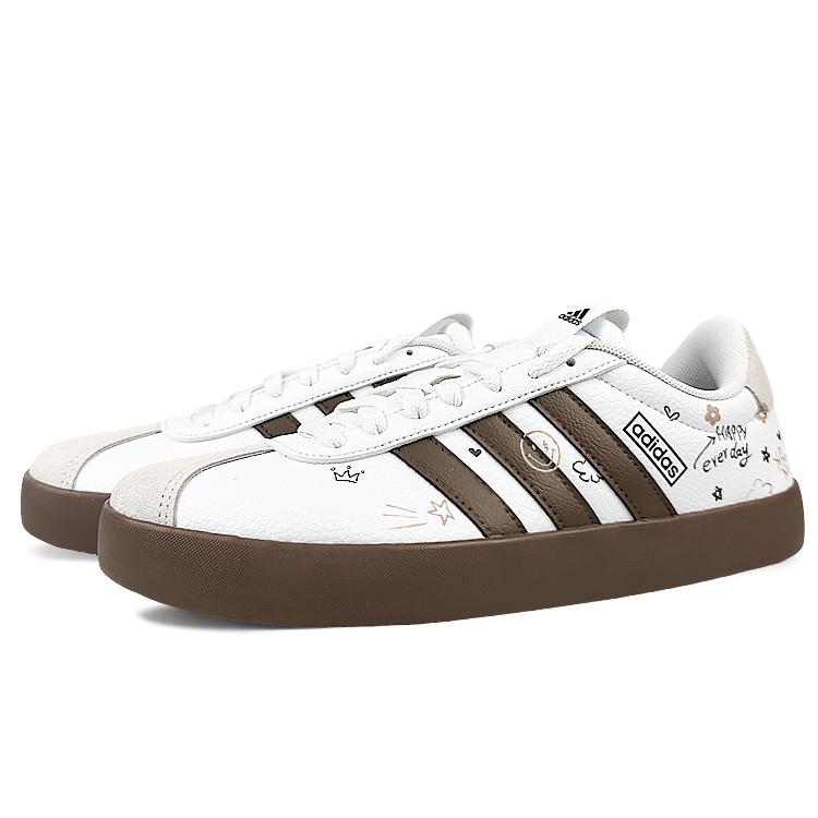 adidas Court Low Top Skateboard Shoes Unisex Brown White ID8797(Team40-)