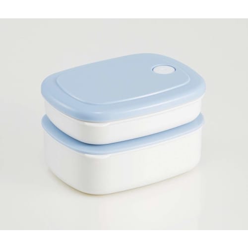 Skater Rice, Frozen, Pre-made Rice Container, Seal Container, Storage Container, 280ml, Thin, Powder Pastel, Blue SLG2