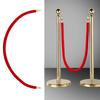 Crowd Control Rope Barrier Rope Heavy Duty Industrial Hook Mirror Polished Velvet Cord 60 Inches Displays Pole