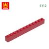 Non-Toxic 22 Pcs/Lot 6112 1X12 High 12 Hole Building Block Moc Color Accessories Compatible With Brick Diy Children'S Toy Assembly Gift