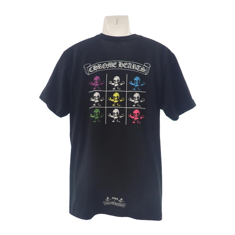 CHROME HEARTS  L Short sleeve T-shirt black cotton mens