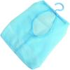Blue Hanging Storage Bag Mesh Fabric Storage Hanging Net Mesh Hanging Pouch  Bathroom Storage
