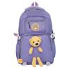 Schoolbag Bear Doll Cartoon Children's Backpack Primary School Students 1-1 Grade Sweet Wind Schoolbag Simple Backpack Wholesale