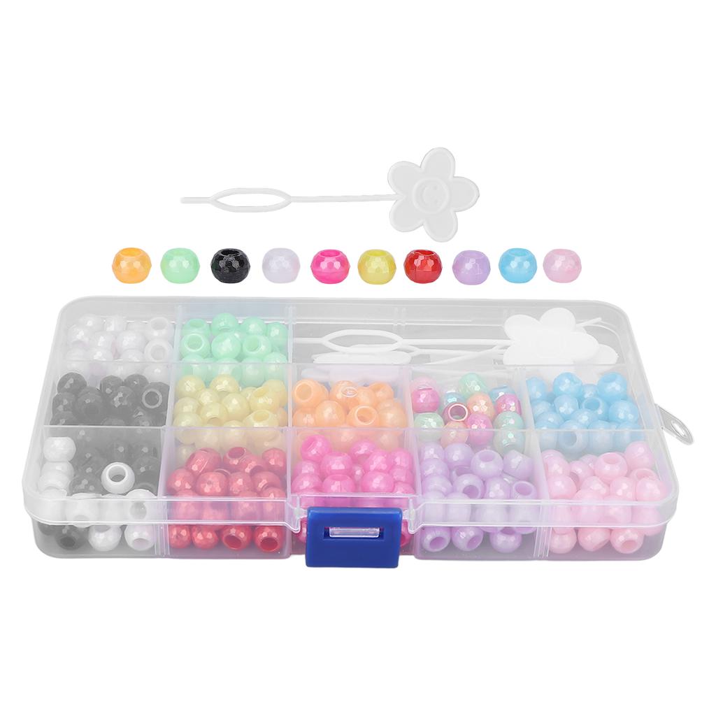 365pcs Hair Dreadlocks Colorful Hair Braiding Beads DIY Hair Beard Decoration Accessories