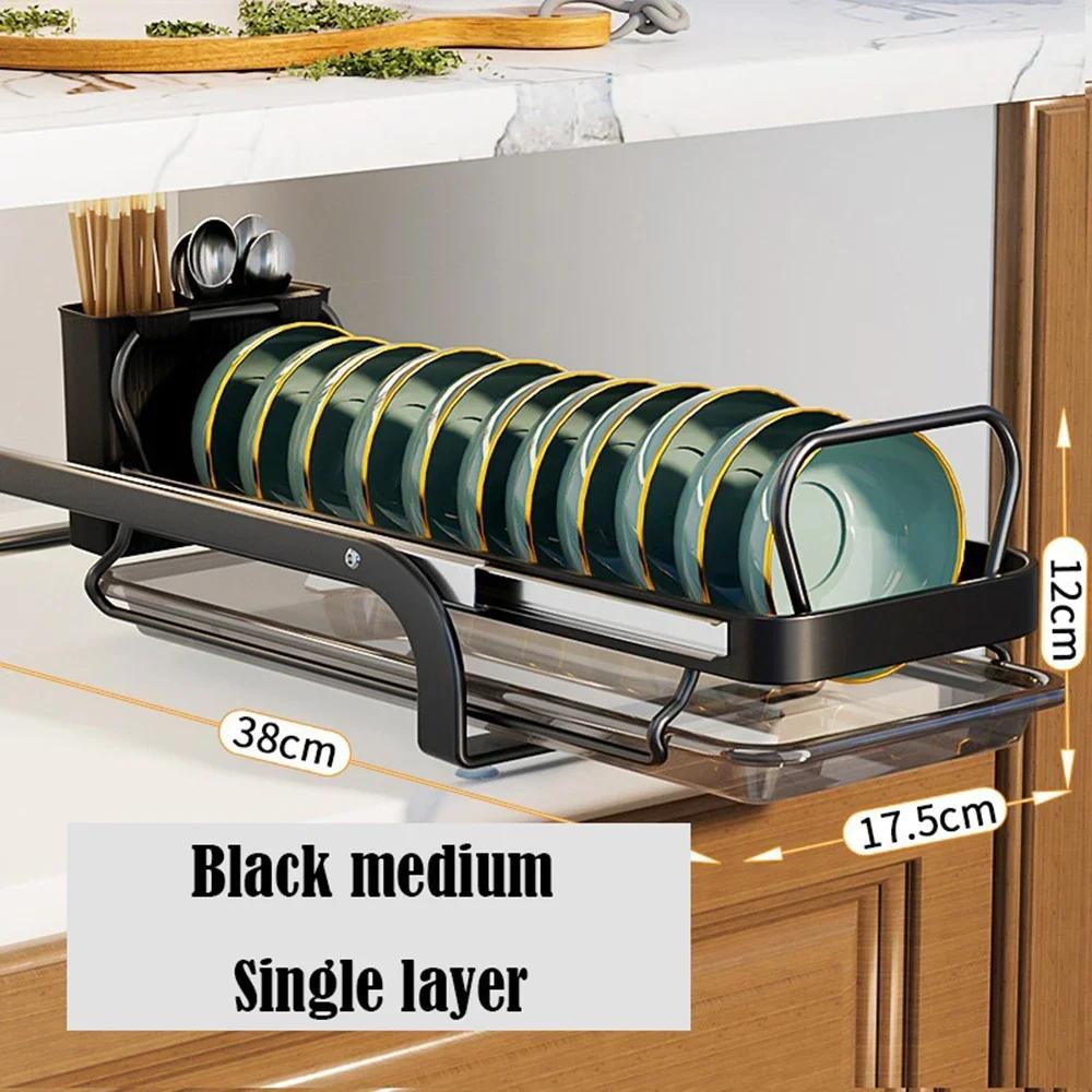 

Черная чаша сушилка для посуды выдвижная сушилка для посуды органайзер для столовых приборов держатель для столовых приборов кухонные принадлежности