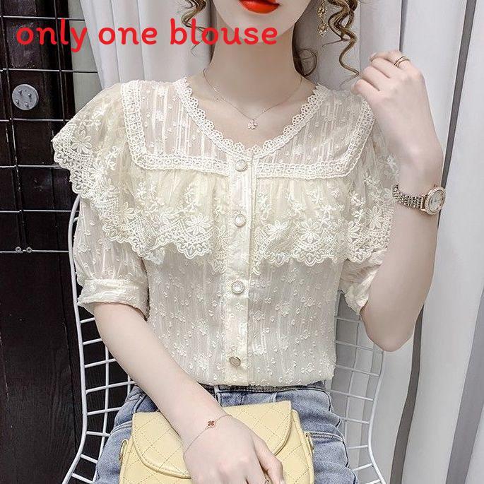 Summer Fashion Lace Ruffle Sleeveless Blouse With 3d Pattern For Casual Women